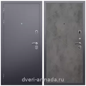 Взломостойкие входные двери, Дверь входная Армада Люкс Антик серебро / МДФ 10 мм ФЛ-291 Бетон темный