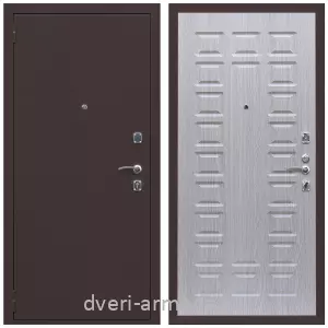 Двери со склада, Дверь входная Армада Комфорт Антик медь / МДФ 16 мм ФЛ-183 Дуб беленый