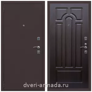 Входные двери Эврика, Дверь входная Армада Комфорт Антик медь / МДФ 6 мм ФЛ-58 Венге
