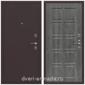 Входные двери Элит, Дверь входная Армада Комфорт Антик медь / МДФ 10 мм ФЛ-38 Дуб Филадельфия графит