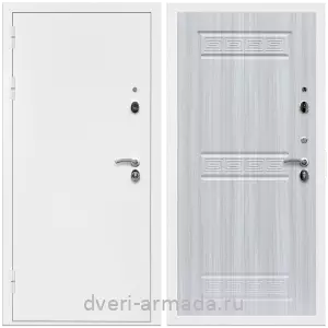 Светлые входные двери, Дверь входная Армада Оптима Белая шагрень / МДФ 10 мм ФЛ-242 Сандал белый