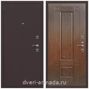 Входные двери Эврика, Дверь входная Армада Комфорт Антик медь / МДФ 6 мм ФЛ-2 Морёная береза
