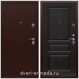 Входные двери с замками Mottura, Дверь входная Армада Люкс Антик медь / МДФ 16 мм ФЛ-243 Венге